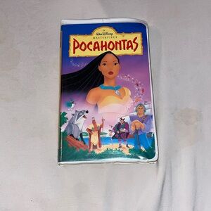 Pocahontas vhs in original sleeve damage to sleeve Disney masterpiece
